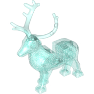 Animal, Reindeer with Antlers Glitter Trans-Light Blue