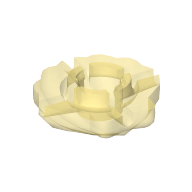 Clikits Icon, Shell 2 × 2 with Hole Trans-Fire Yellow