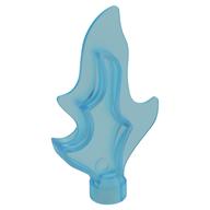Duplo Wave (Fire, Water, Flame) 2 × 1 × 5 with Non-Marbled Tip Transparent-Hellblau