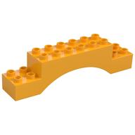 Duplo Stein 2 × 10 × 2 Bogen Leuchtendes Hellorange