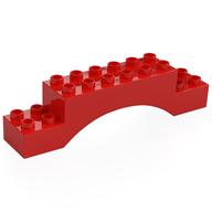Duplo Stein 2 × 10 × 2 Bogen Rot