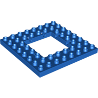 Duplo Plate 8 × 8 with Trap Door Opening Blau