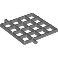 Duplo Trap Door Grate 4 × 4 Mattsilber