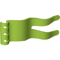 Duplo Flag Wavy 2 × 5 with Slits Limette