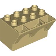 Duplo Brick 4 × 3 × 3 Wry Inverted Beige