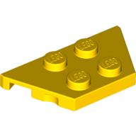 Wedge Plate 2 × 4 Yellow