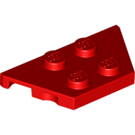 Wedge Plate 2 × 4 Red