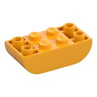 Brick Curved Inverted 2 × 4 Double Bright Light Orange