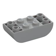 Brick Curved Inverted 2 × 4 Double Light Bluish Gray