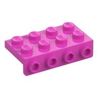 Winkel 2 × 4 - 1 × 4 Dunkelrosa