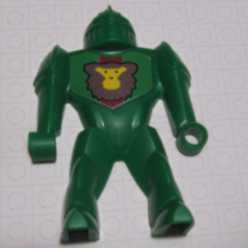 Body from Nestle Promo Figure - Rascus with Axe and Shield Grün