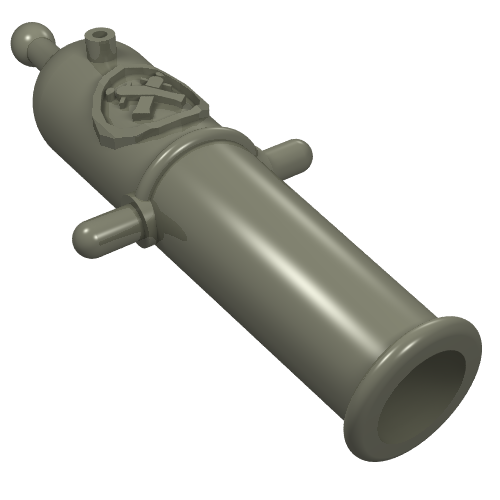 Weapon Cannon Non Shooting Dunkelgrau