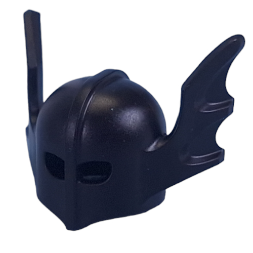 Helmet Knight with Bat Wings Schwarz