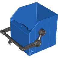 Duplo Garbage Container with Black Handle Blau