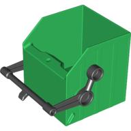 Duplo Garbage Container with Black Handle Green