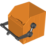 Duplo Garbage Container with Black Handle Orange