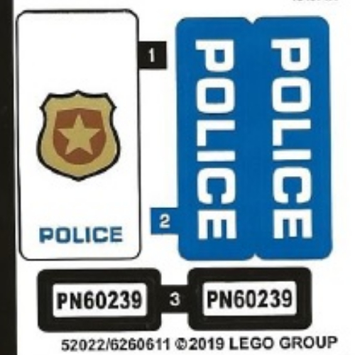 Sticker Sheet for Set 60239-1 [No Color/Any Color]