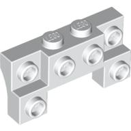 Brick Special 2 × 4 - 1 × 4 with 2 Recessed Studs and Thick Side Arches