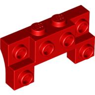 Brick Special 2 × 4 - 1 × 4 with 2 Recessed Studs and Thick Side Arches Rot