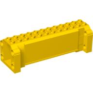 Crane Section 4 × 12 × 3 with 8 Pin Holes Yellow