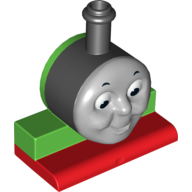 Duplo Train Front, Thomas & Friends, Percy Face Hellgrün