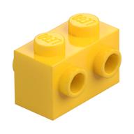Brick Special 1 × 2 with Studs on 2 Sides Yellow