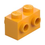 Brick Special 1 × 2 with Studs on 2 Sides Bright Light Orange
