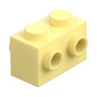 Brick Special 1 × 2 with Studs on 2 Sides Bright Light Yellow