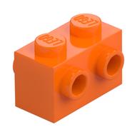 Brick Special 1 × 2 with Studs on 2 Sides Orange