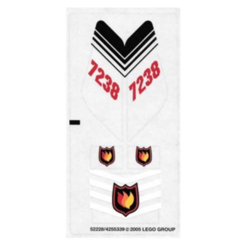 Sticker Sheet for Set 7238-1 [No Color/Any Color]