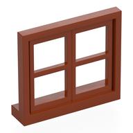 Window 4 × 3 Lattice Dark Orange