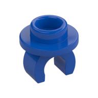Plate Special Round 1 × 1 with Hollow Stud and Underside Clip Blau