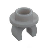 Plate Special Round 1 × 1 with Hollow Stud and Underside Clip Light Bluish Gray