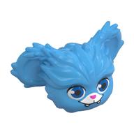 Minifig Head Special, Nubs with Blue Eyes, Dark Pink Nose print Medium Blue