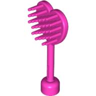 Duplo Hairbrush, Heart Shaped Dark Pink