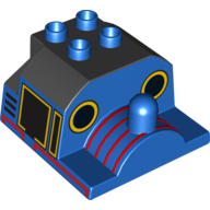 Duplo Train Cab Top, Thomas & Friends, Thomas Print Blau
