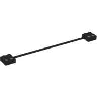 Wire with Brick 2 × 2 × 2/3 Pair, 20L Black