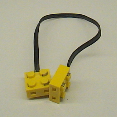 Wire with Brick 2 × 2 × 2/3 Pair, 26L Yellow