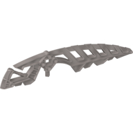 Large Figure Weapon Sword, Lava Greatsword / Shield Half (Toa Lhikan) Pearl Light Gray