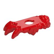 Minifig Neckwear Armor Shoulder with 3 Spikes, Stud Red