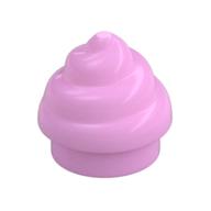 Plate Round 1 × 1 Swirled Top / Poo Bright Pink