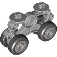 Duplo Airplane Landing Gear with Four Wheels Light Bluish Gray