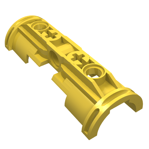 Pneumatic Cylinder Bracket in Yellow