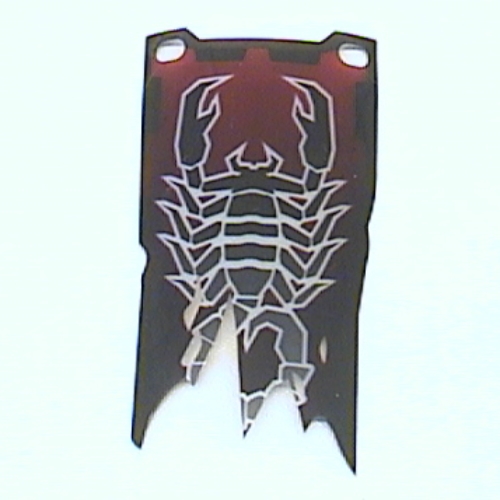 Flag 4 × 9 with Knights' Kingdom II Scorpion Print Transparent