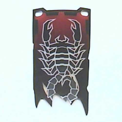 Flag 4 × 9 with Knights' Kingdom II Scorpion Print Transparent