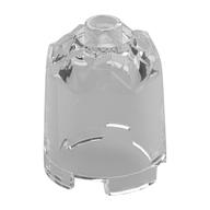 Brick Round 2 × 2 × 2 Crystal Facets Top Trans-Clear