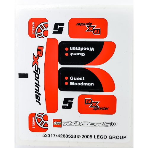 Sticker Sheet for Set 8655-1 [No Color/Any Color]