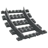 Vehicle Track, Train, Plastic (RC Trains) Curved Dark Bluish Gray