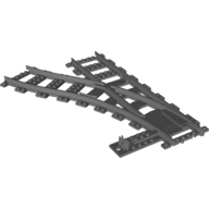 Vehicle Track, Train, Plastic (RC Trains) Switch Point Left Dunkelblaugrau