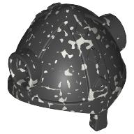 Helmet Viking with Side Horn Holes Speckle Black-Silver